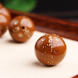 紫金鼠菩提手串散珠光珠手链绕指柔原籽天然配十八子DIY文玩多宝