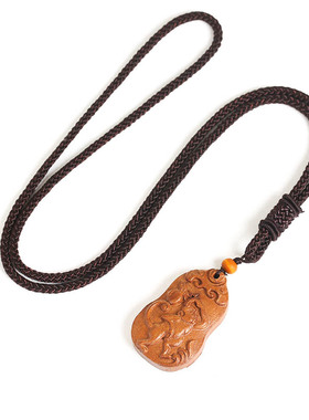 桃木猴子钥匙属鼠吊坠