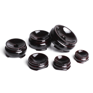 配件文玩手捻葫芦核桃底座蛋雕秋子杨木托水晶球工艺品底托通用