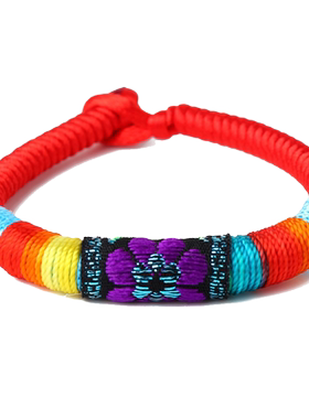 手工编织婴儿礼品五彩绳