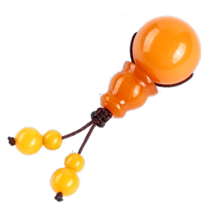 鸡油黄色仿蜜蜡佛头三通手串链佛珠配饰套装橄榄核星月菩提配件饰