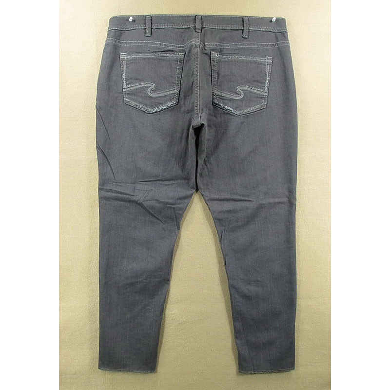 11-98651/Q207*牛仔裤女39码美银牛薄款弹力LEGGING大码小脚高腰
