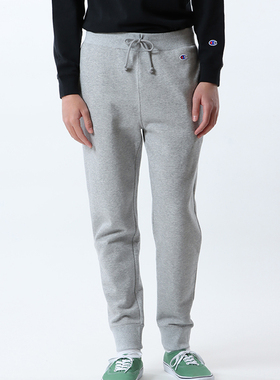 正品冠军纯色百搭修身毛线圈长裤男休闲刺绣小C标卫裤束脚C3-Y223