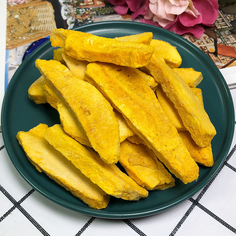 冻干芒果脆片500g 芒果干即食水果脆片芒果脆果蔬水果干非油炸