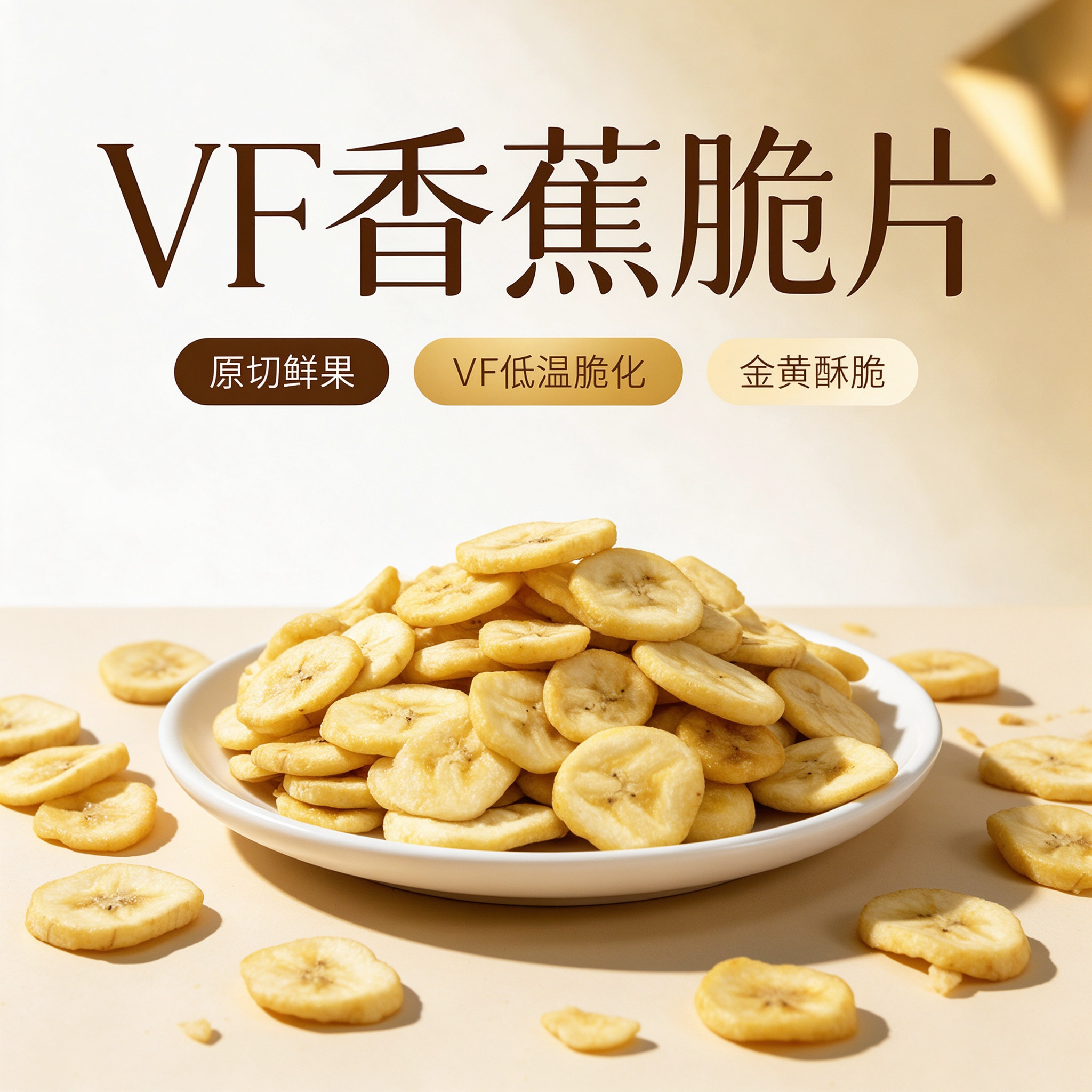 香蕉脆片500g香蕉脆干即食大包零食蔬果干非碳烤香蕉干果蔬办公
