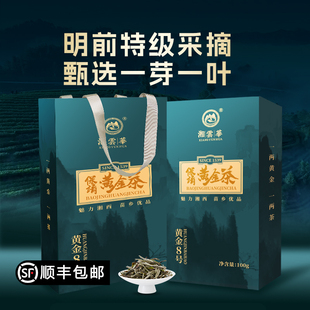 湘西保靖黄金茶明前特级一芽一叶黄金8号过年送人送礼盒装