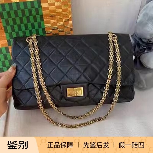 黑金2.55大号227单肩斜挎包