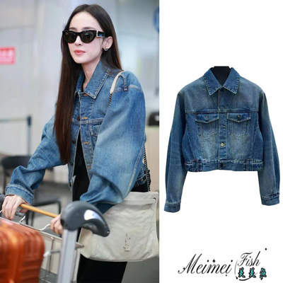 牛仔外套女复古常规棉