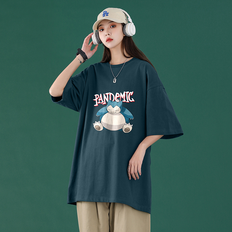 Neutral style summer new fashion brand Hong Kong Style loose short sleeve t-shirt men's and women's half sleeves