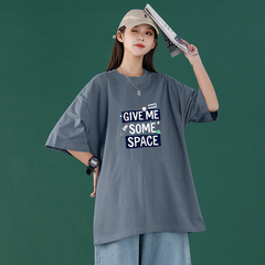 Unisex cotton short T-shirt for male and female students