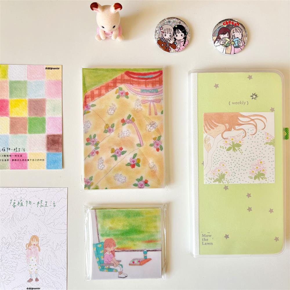 vol.4 李星星原创插画便签清新少女 ins可爱打底手帐便签