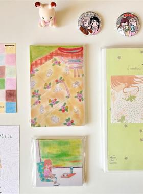 vol.4 李星星原创插画便签清新少女 ins可爱打底手帐便签