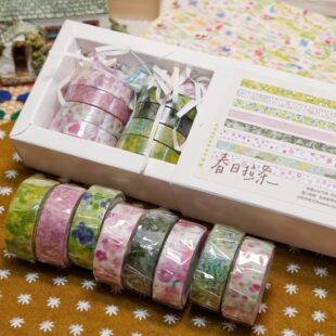 玩乐的文具【春季新品】春日系列/拉条胶带/花花清新手帐拉条胶带