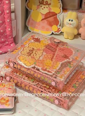 Popcornbobby原创设计炸糊狗pvc 法式波点韩系ins A7M5活页本外壳