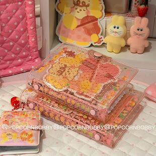 Popcornbobby原创设计炸糊狗pvc 法式波点韩系ins A7M5活页本外壳