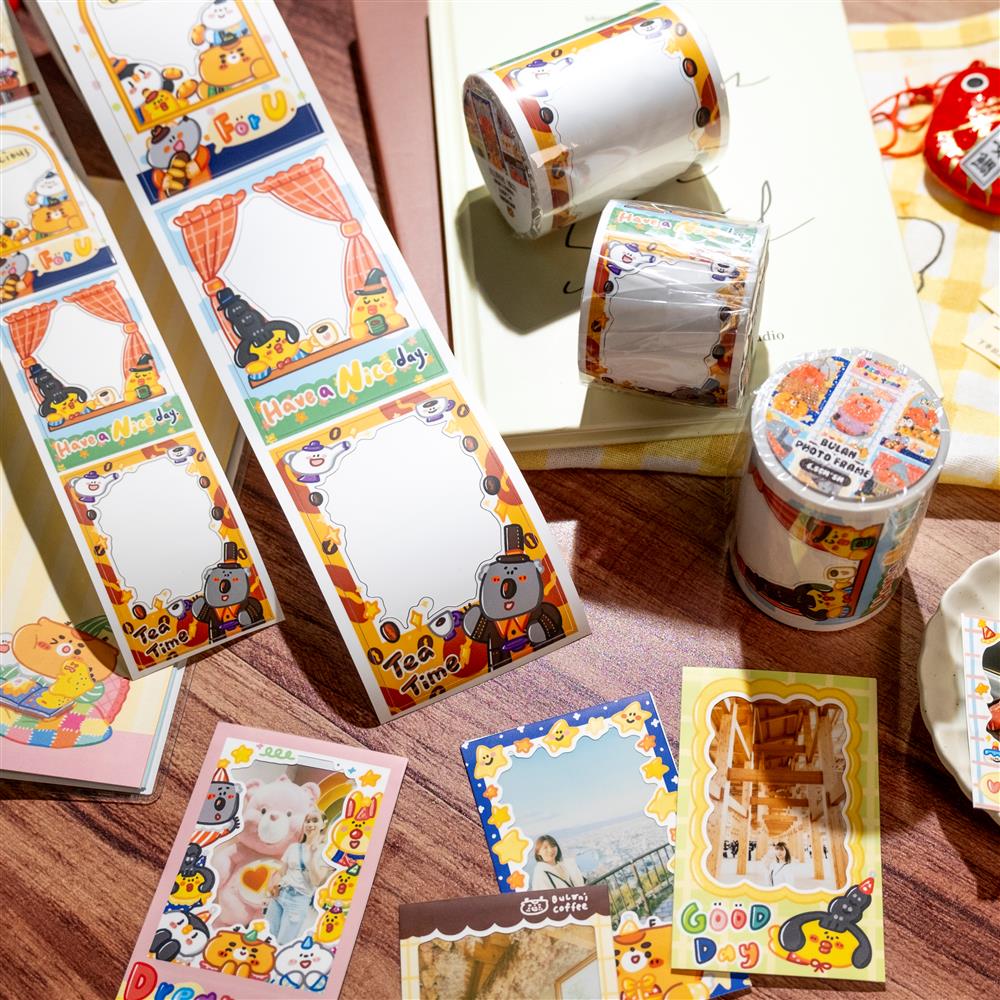 布岚原创手帐贴纸拍立得相框相纸装饰手帐胶带