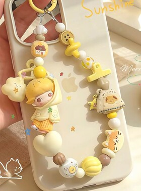 手作衣架萌粒手机链ccd挂链包包挂件钥匙扣可爱闺蜜礼物