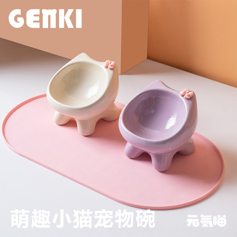 元気喵丨超可爱猫碗陶瓷猫狗碗猫饭碗猫吃饭碗猫粮碗猫盆宠物用品,宠物/宠物食品及用品,猫狗碗/慢食碗,淘宝优惠券,粉丝福利购,淘宝优惠卷