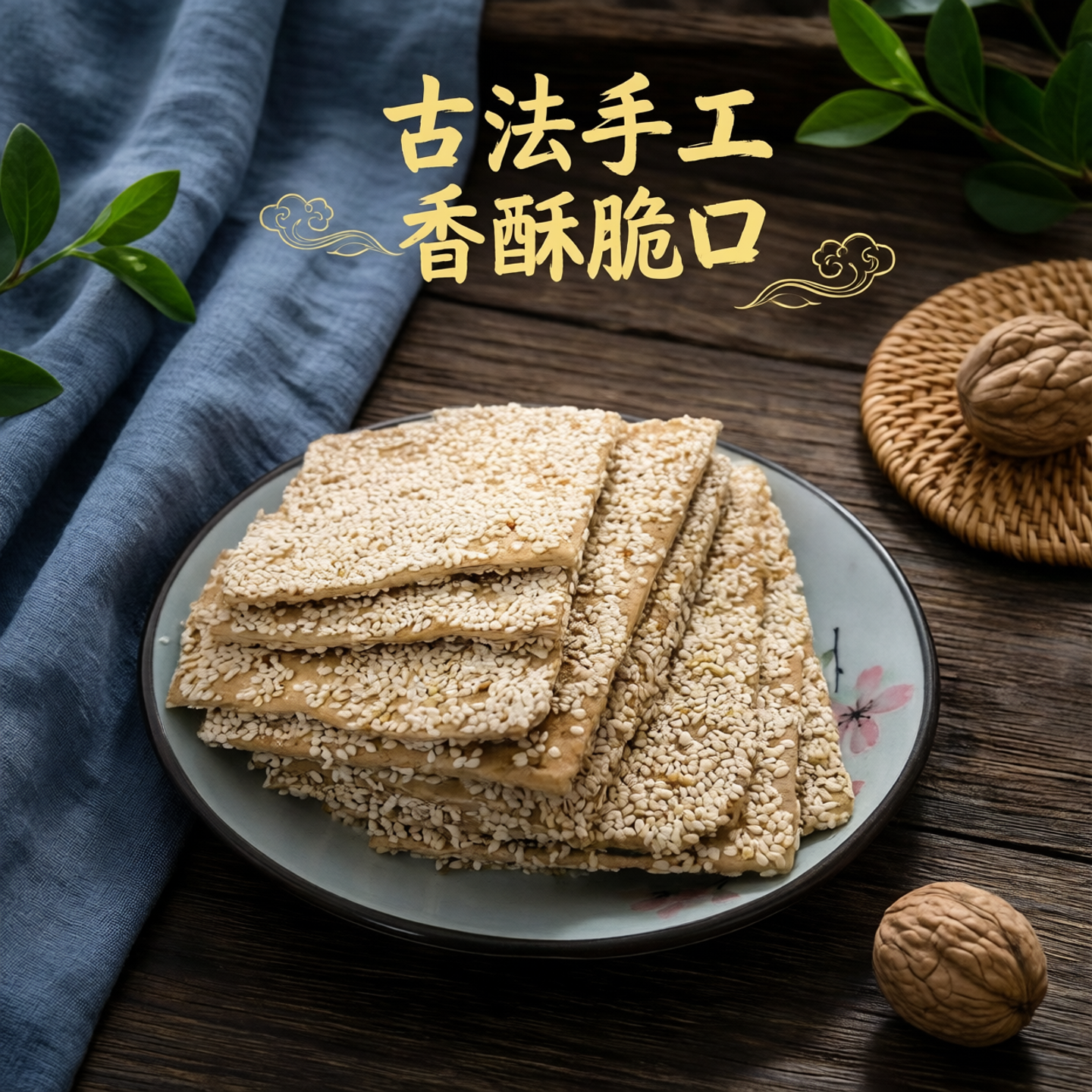 衡阳特产正宗洪市芝麻糖手工老式酥糖休闲麦芽糖香酥怀旧零食小吃