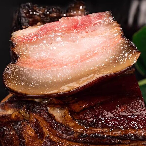 贵州农家土猪腊肉500g/袋柴火烟熏而成散养猪贵州特产五花老腊肉