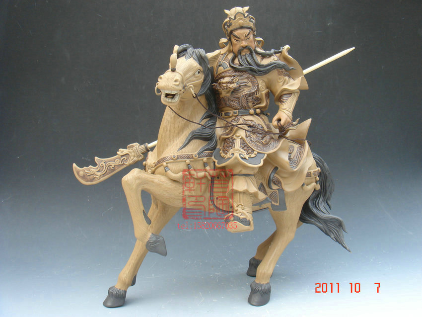 陶瓷工艺品石湾公仔千里走单骑