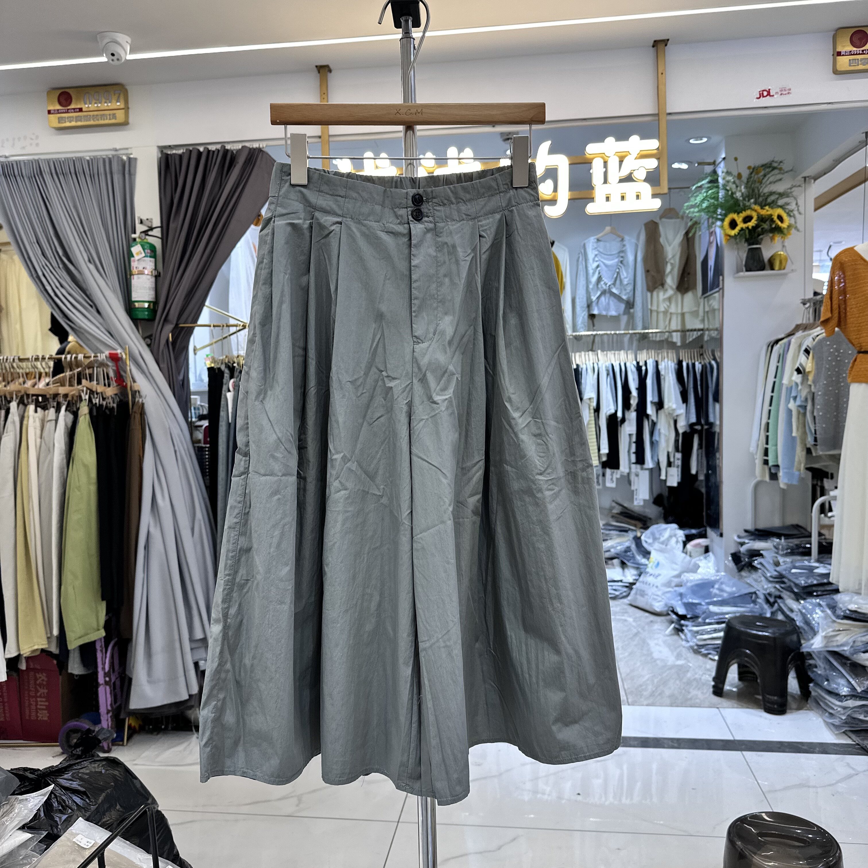TIDING题町57157正版夏新款韩版高腰宽松显瘦百搭休闲裤女山本裤