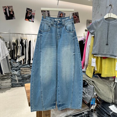 StayatNewJx69025-1牛仔弯刀裤