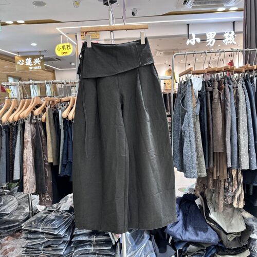 moremoer5845屁帘休闲阔腿裤