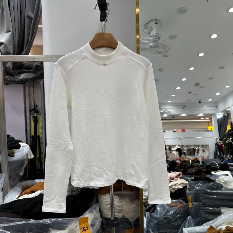 韩版加绒加厚T恤打底衫