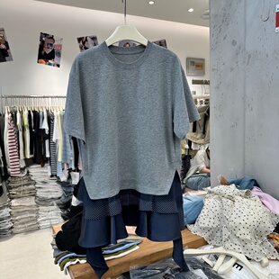 FANKO梵蔻8013正版 新款 下摆拼接不规则设计松弛感上衣女装 春夏季