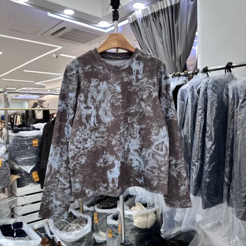 HMY33050正品晕染印花上衣