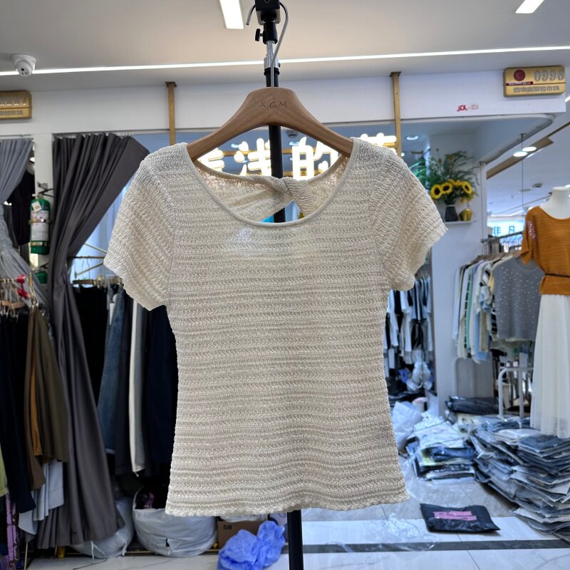 OneFamiIy77039冰丝针织衫上衣