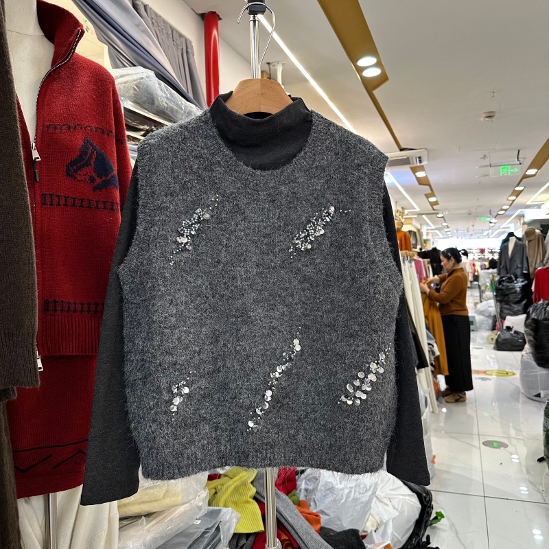 韩版超好看叠穿两件套上衣