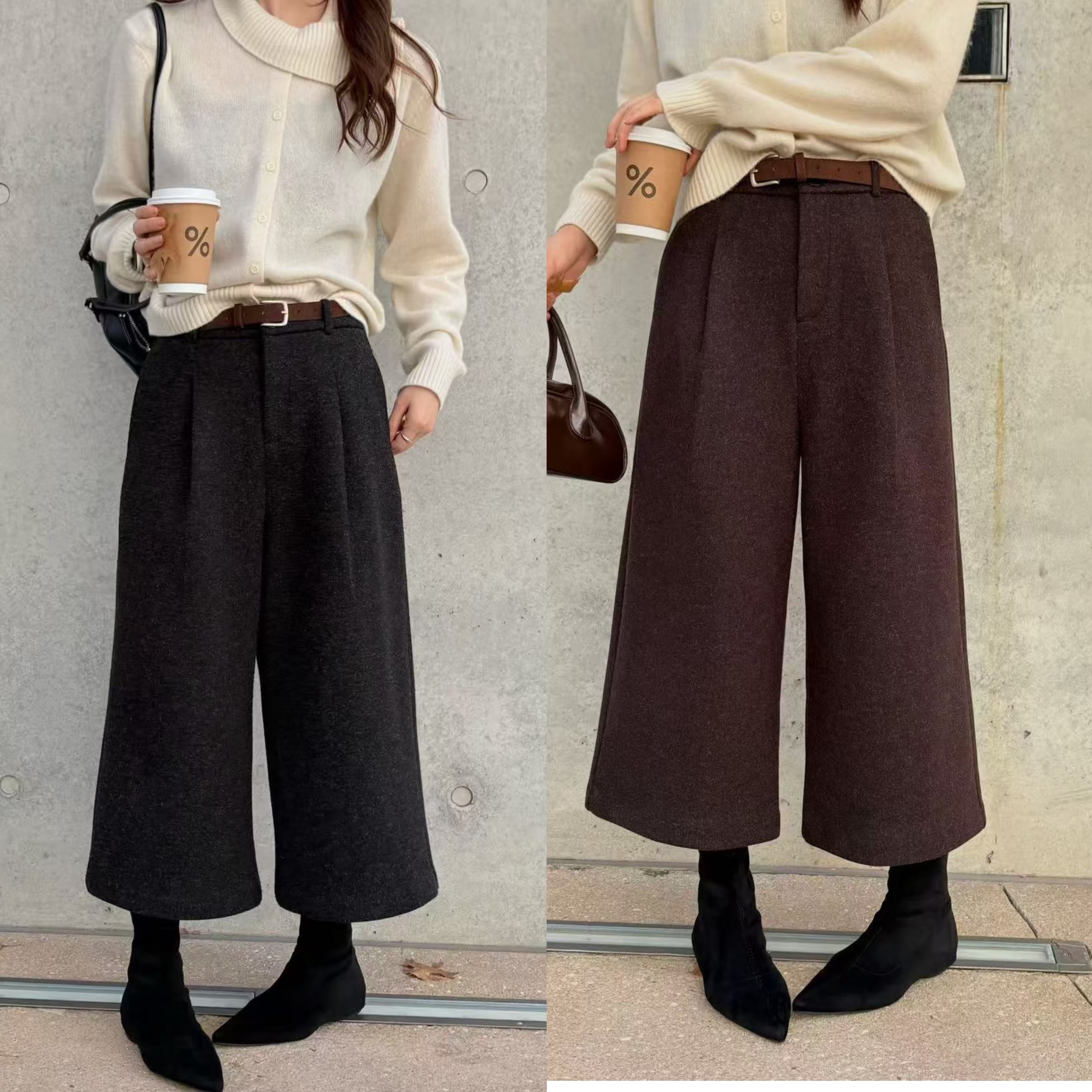 YIYUHUI衣语慧6881呢料休闲裤