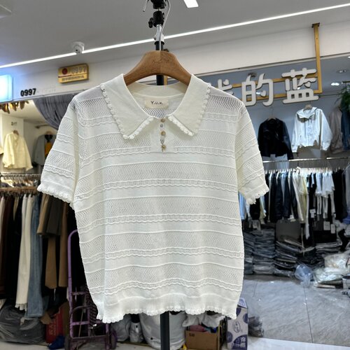 Y.U.N.8282冰丝针织衫上衣潮