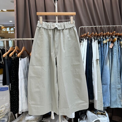 JINGSHANG57055花边腰气球裤