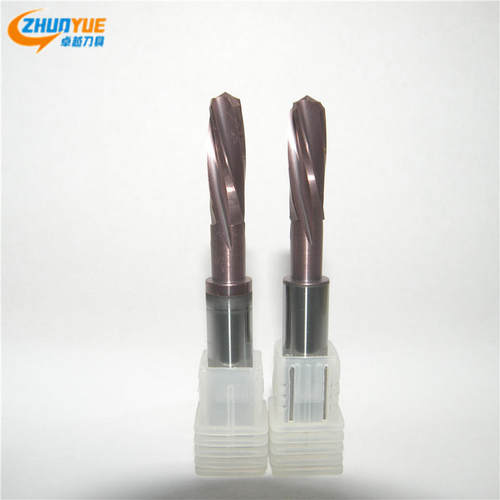 新品非标定制整体硬质合金钨钢反螺旋铰刀D6.4*20*D8*60L机用通孔