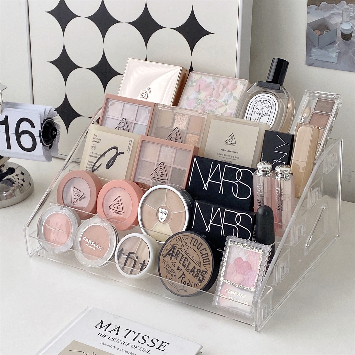 化妆品收纳盒口红香水眼影展示架