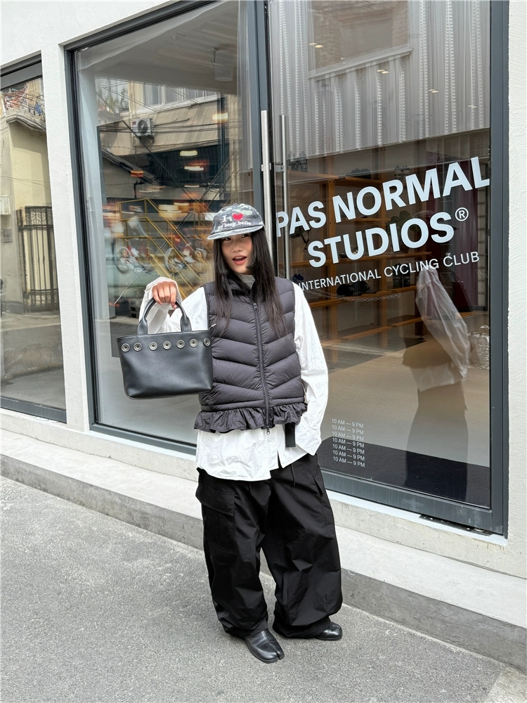 Havvind百搭奥勒松立领羽绒背心马甲25秋冬女