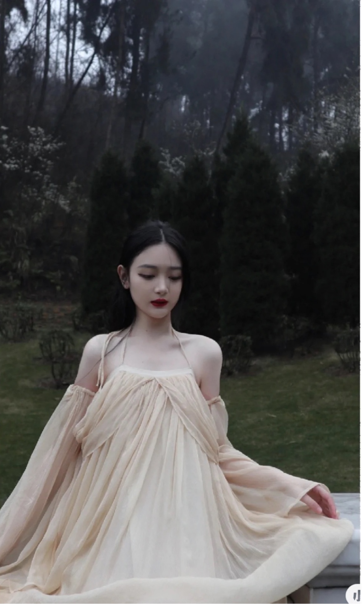 植物染复古仙女植物染长款