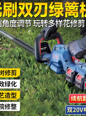 东成 电动绿篱机40v锂电修枝剪高枝采茶叶绿化修剪机充电式剪茶机