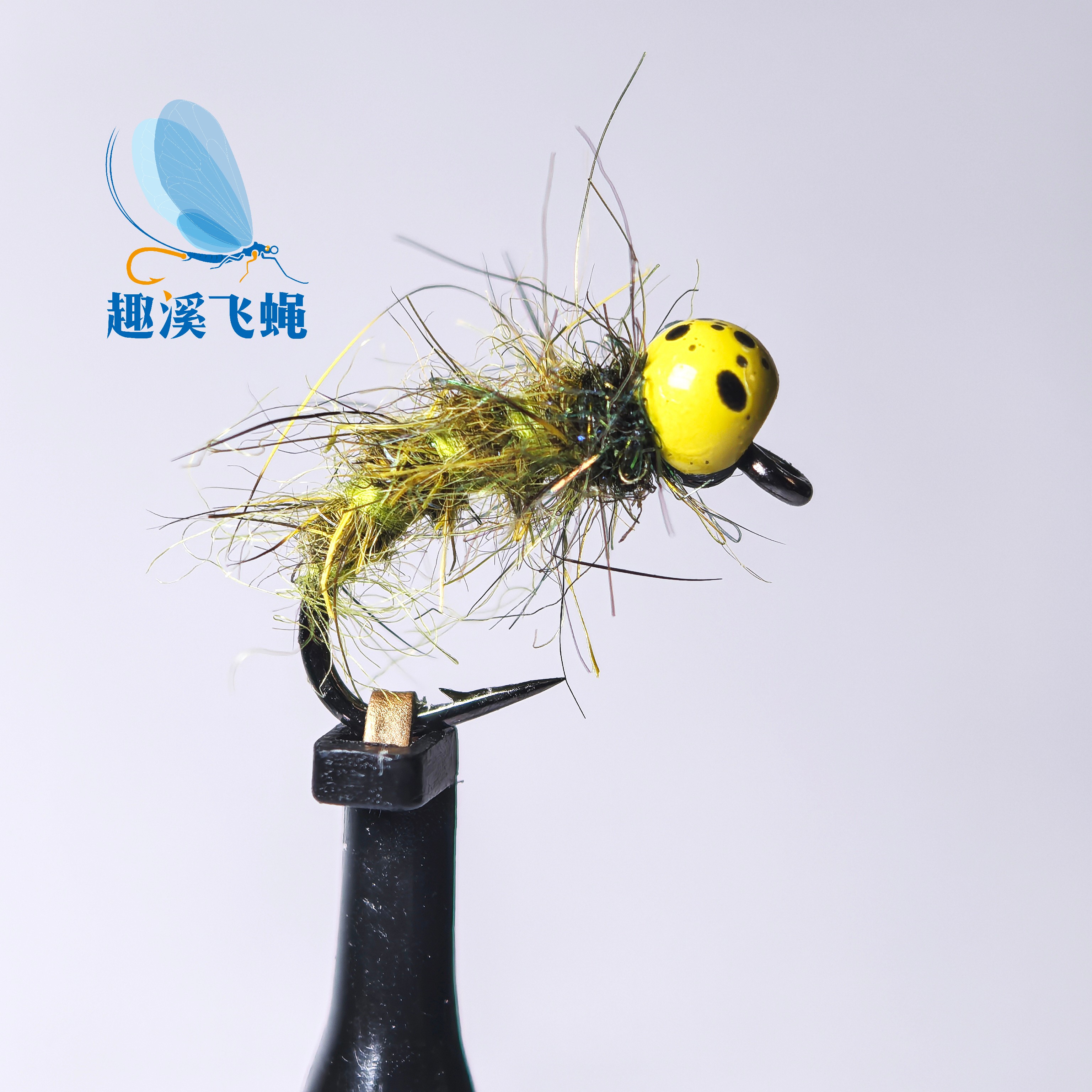 北京欧若毛钩手工精绑钨头石蚕蛾若虫有刺 鳟鱼 细鳞 重唇 北极茴