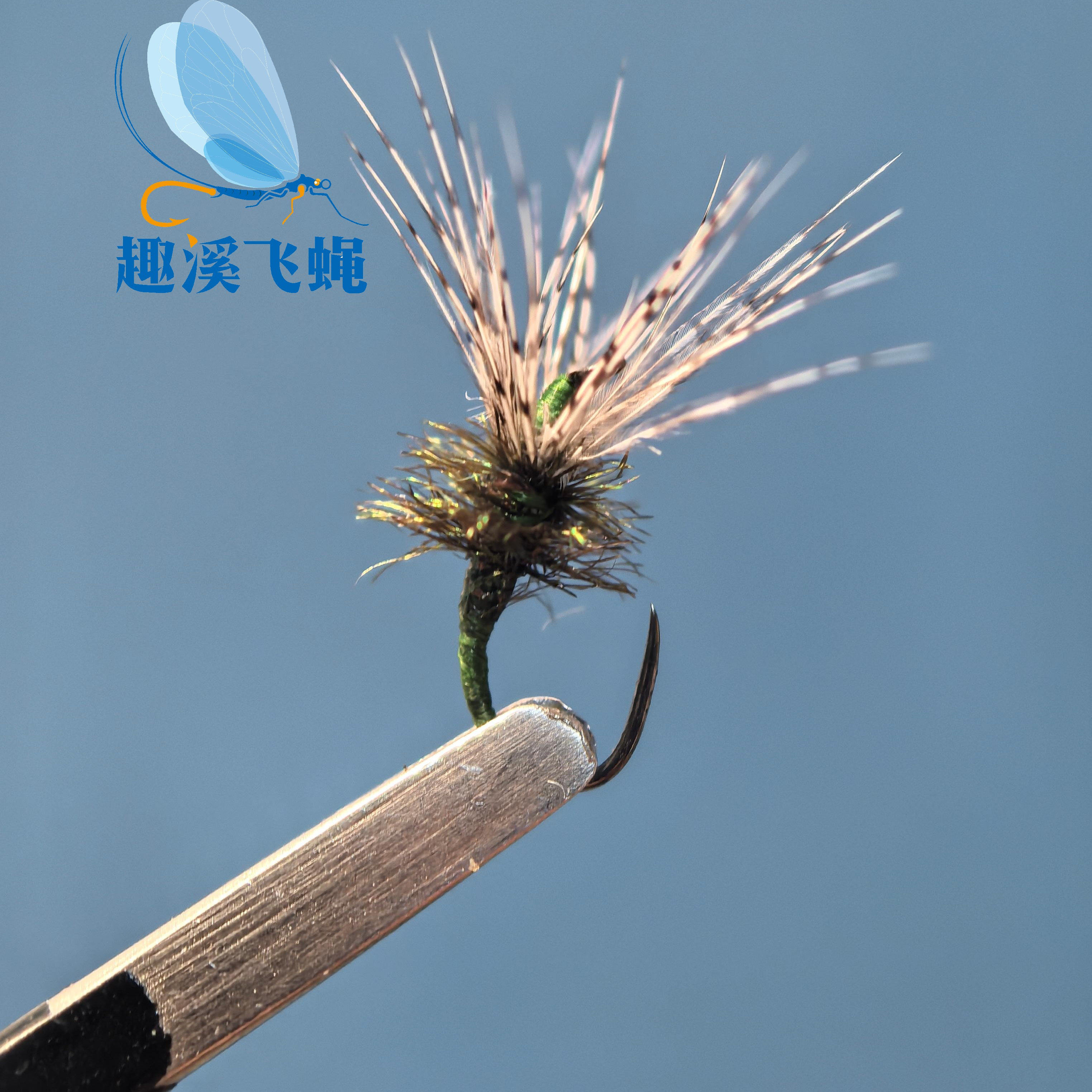天展用 山鹑毛逆毛钩 天展用饵 湿蝇毛钩飞蝇钓马口溪哥白条 - 实物图
