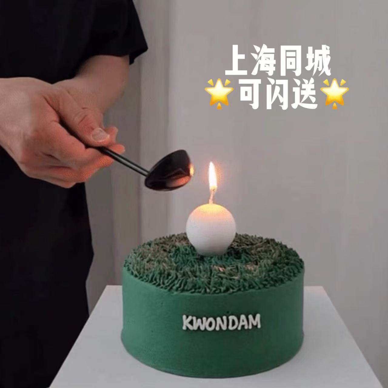 国内现货 AUM 高尔夫球模型蜡烛 网球蜡烛棒球足球篮球蜡烛生日