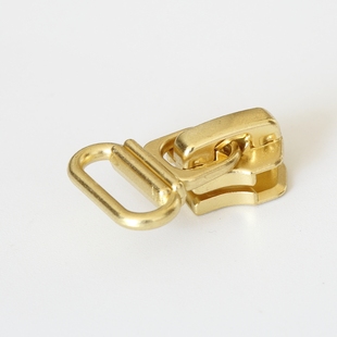 正品YKK 5号金属拉链头带锁金铜色自锁5M DA8SZ446码装拉链配件