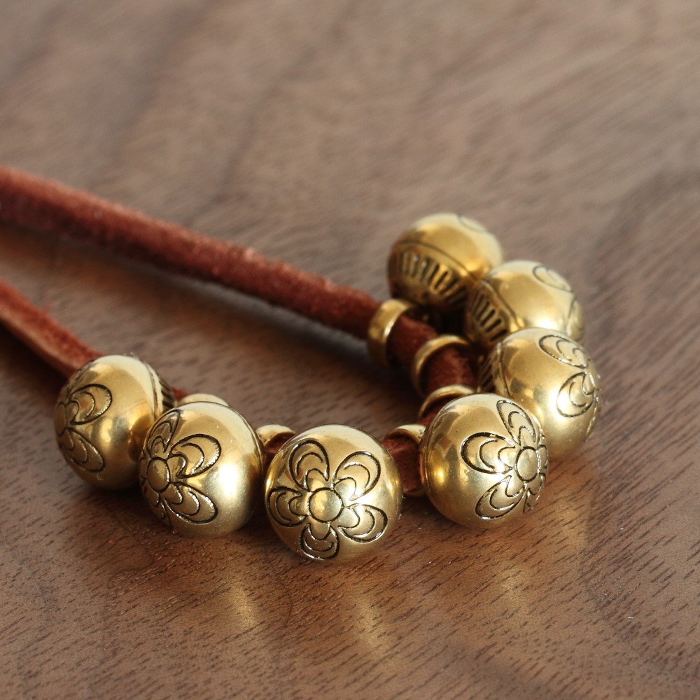 8mm花朵图案铜吊坠 钥匙吊 实心黄铜不响 手工diy配件单只价格