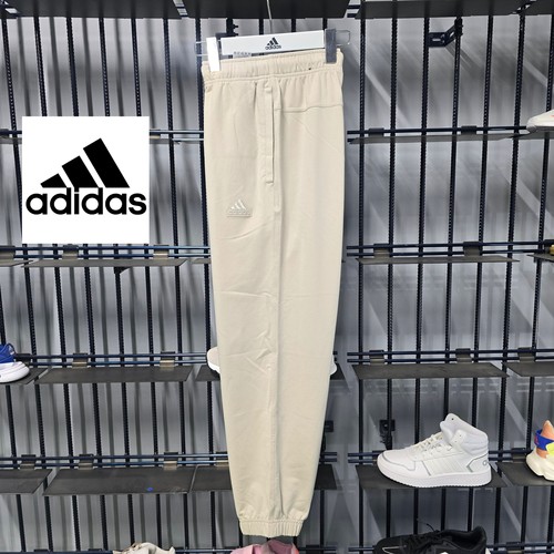 阿迪达斯Adidas春夏薄款针织舒适束脚裤男款淡灰 卫裤IT3944
