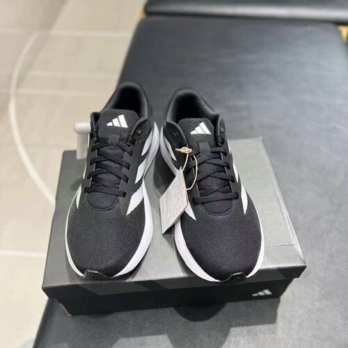 阿迪达斯DURAMO RC男子低帮轻薄织物透气减震三条纹跑步鞋 ID2704