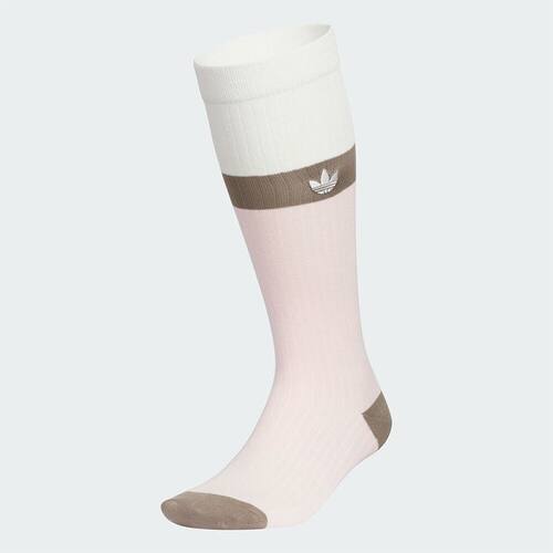 正品adidas阿迪达斯三叶草男女COLOR KNEE SOCK运动休闲袜KF2500