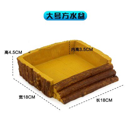 NOMO蜘蛛角蛙乌龟黄缘蝎子蜥蜴宠物蛇泡澡陆龟水盆爬虫食盆喝水盘